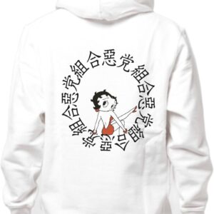 惡 党 組 合 Pull hoodie Stylish Cool Cute Streetstyle Brushedback Made in Japan Import Street Chinese characters Betty