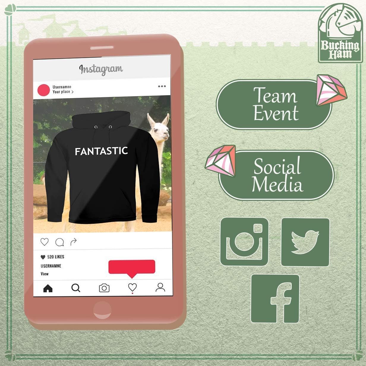 Bucking Ham Having A Weird Mom Builds Character - Men's Ultra Soft Hoodie Sweatshirt - Image 4