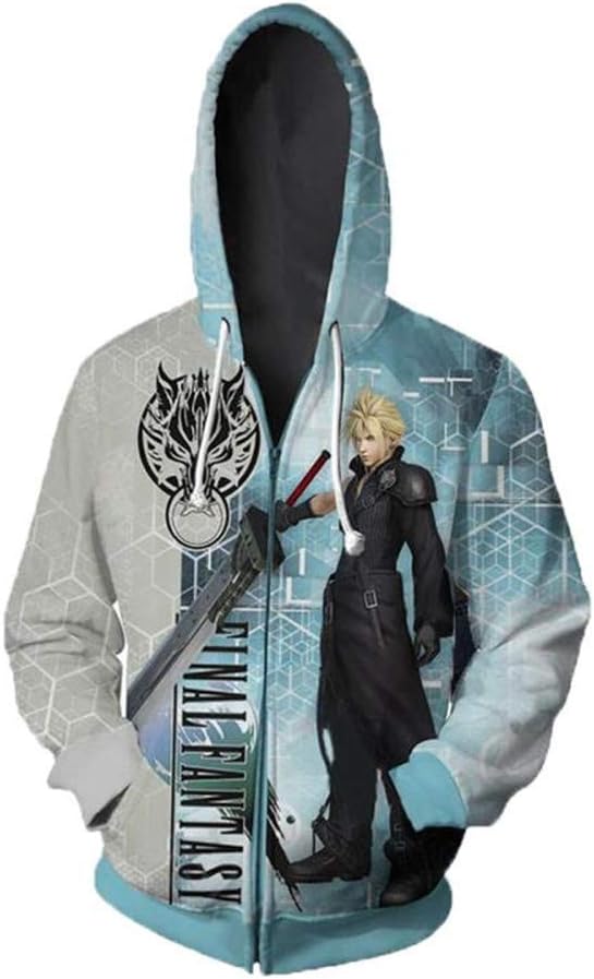 CHLOBLOM Cloud Strife Hoodie Sephiroth Cosplay Costume Novelty Sweatshirt - Image 3