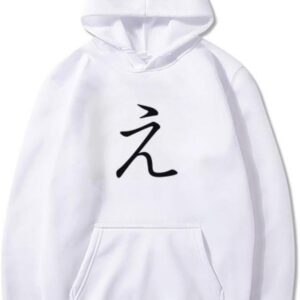 DIYthinker Japanese Hiragana Character E Sweatshirt Pullover Fleece Hoodie Sweater Sport