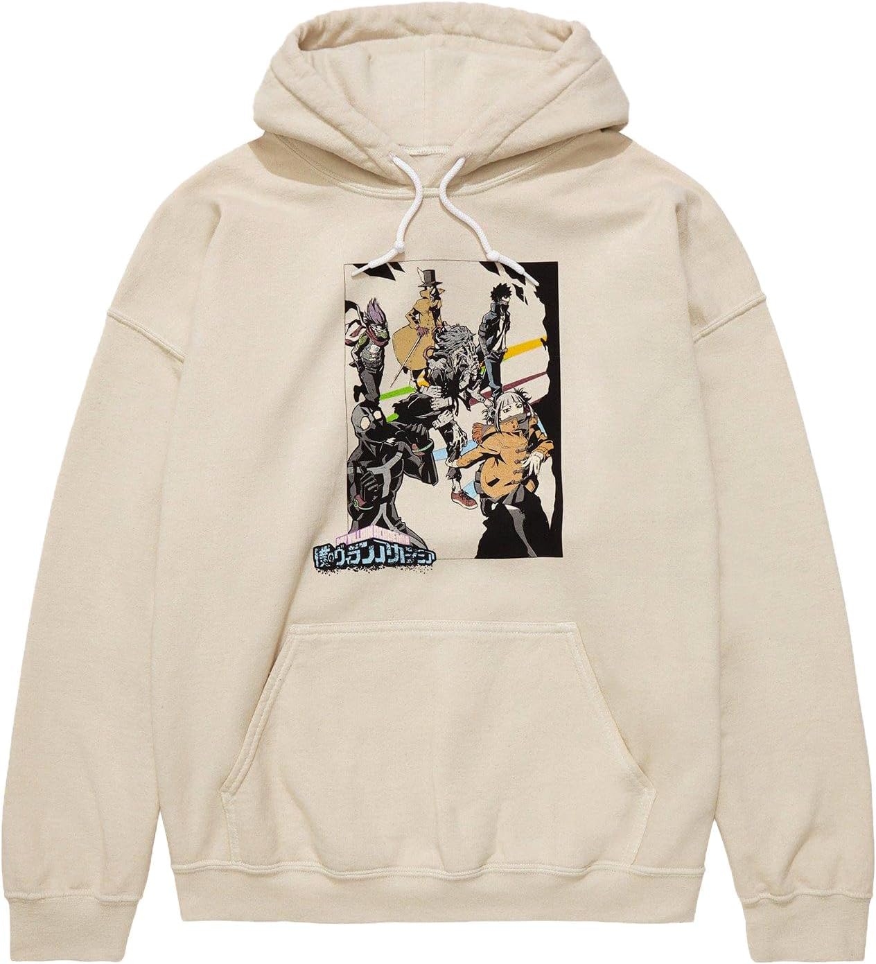 My Hero Academia Anime Men's League of Villains Tonal Portrait Pullover Hoodie