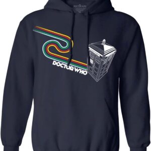 Ripple Junction Doctor WHO Men\u2019s Pullover Hoodie TARDIS Traveling TV Series Hooded Sweatshirt Officially Licensed
